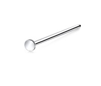Small Pin Shaped Silver Straight Nose Stud NSKA-70s